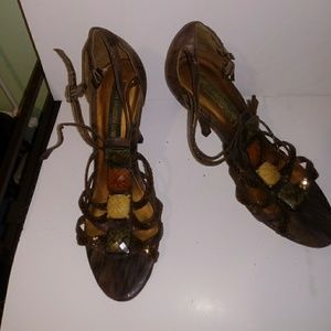 Steve Madden LUXE Strappy Sandals, size 9 US, GUC